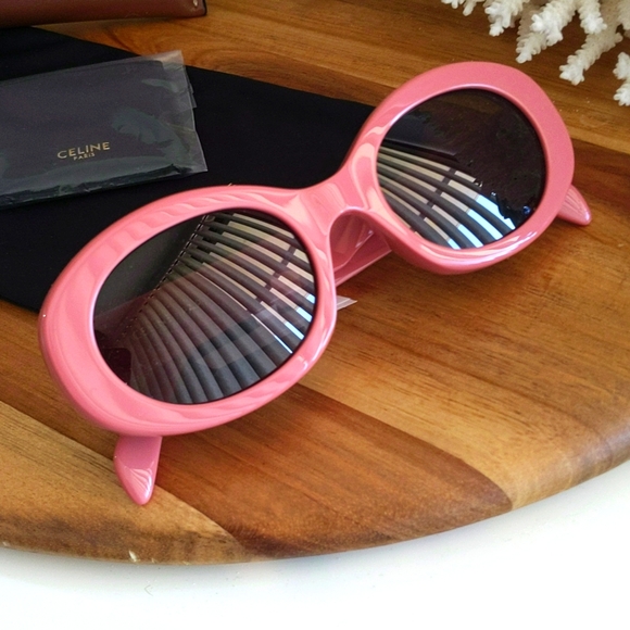 Celine’s Triomphe sunglasses pink🔥NWT🔥NEVER USED! ZERO SCRATCHES!A+ - Picture 5 of 17